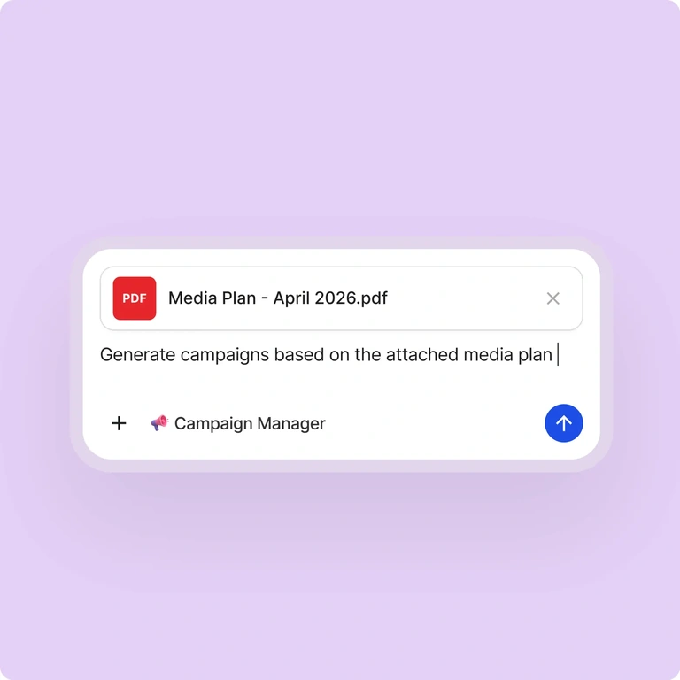 Campaign creation via natural language